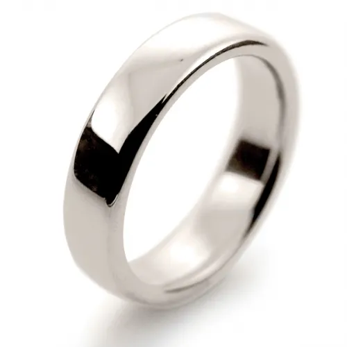 Soft Court Very Heavy - 5mm (SCH5 W) White Gold Wedding Ring